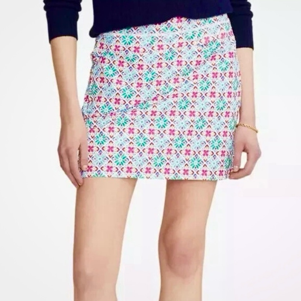 Ralph Lauren RLX Golf Skort Tile Print Pleated Performance Women’s XS Pockets